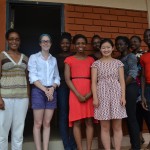 Professor Carolyn Rouse and the summer intern team