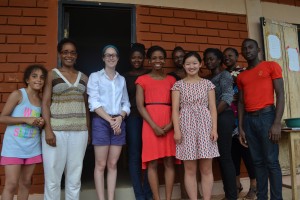 Professor Carolyn Rouse and the summer intern team