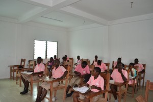 PAGA students listen attentively to the description of the activities